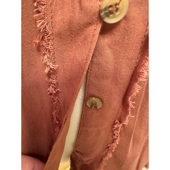 NWT Blu Pepper Fall in Love Boho Top Rust Red Sz Large - Picture 3 of 10